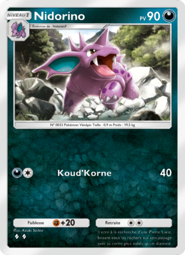 Nidorino 170 — Puissance Génétique (French Pokémon TCG card)