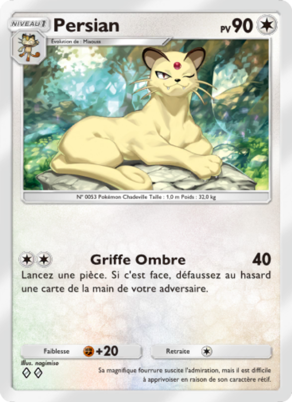 Persian 197 — Puissance Génétique (French Pokémon TCG card)