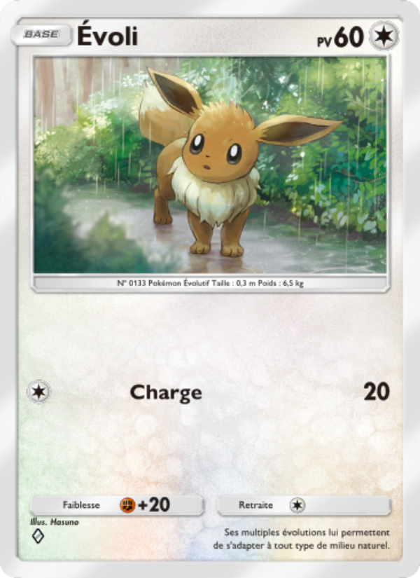 Évoli 207 — Puissance Génétique (French Pokémon TCG card)