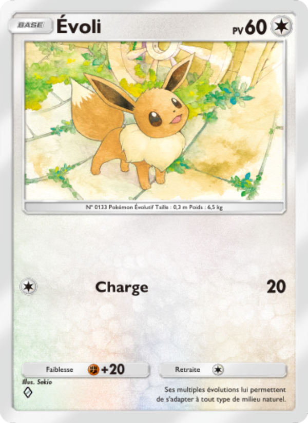 Évoli 208 — Puissance Génétique (French Pokémon TCG card)
