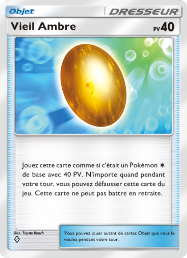 Vieil Ambre 218 — Puissance Génétique (French Pokémon TCG card)