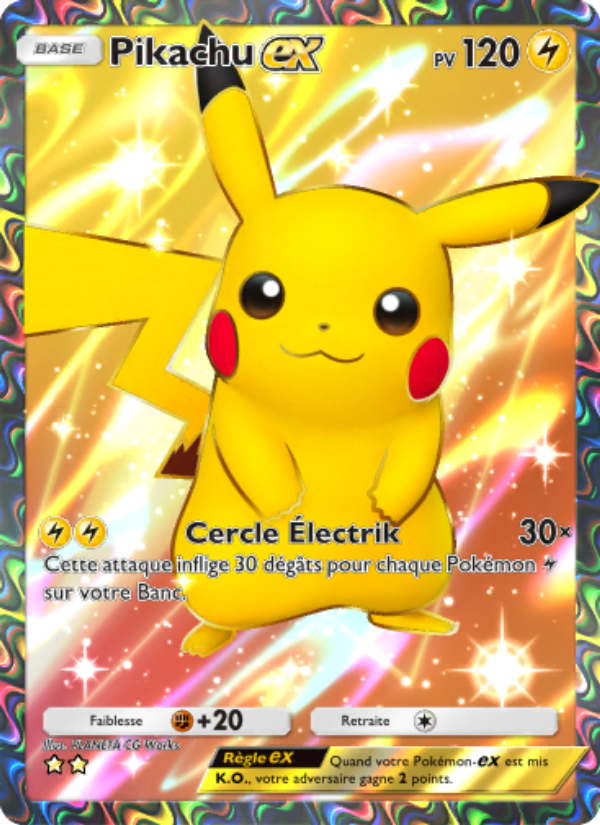 Pikachu-ex 259 — Puissance Génétique (French Pokémon TCG card)