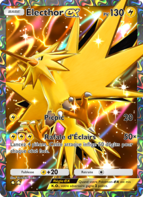 Électhor-ex 260 — Puissance Génétique (French Pokémon TCG card)