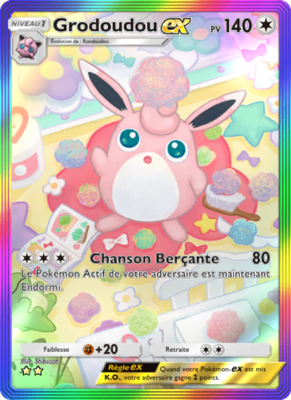 Grodoudou-ex 279 — Puissance Génétique (French Pokémon TCG card)