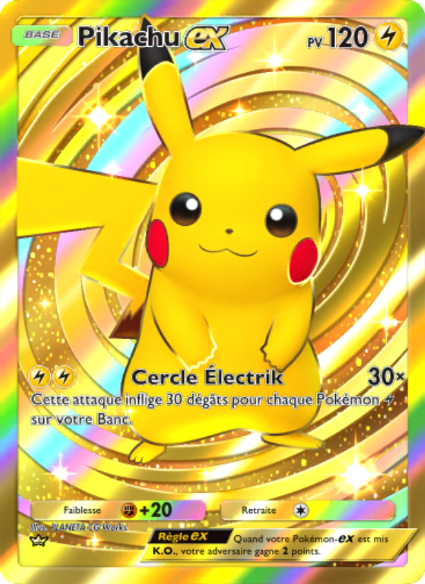 Pikachu-ex 285 — Puissance Génétique (French Pokémon TCG card)