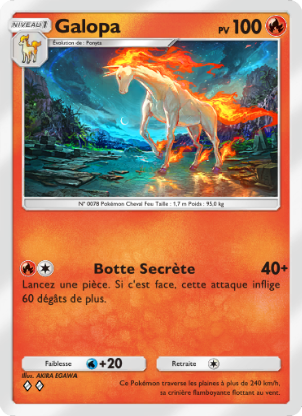 Galopa 011 — L’Île Fabuleuse (French Pokémon TCG card)