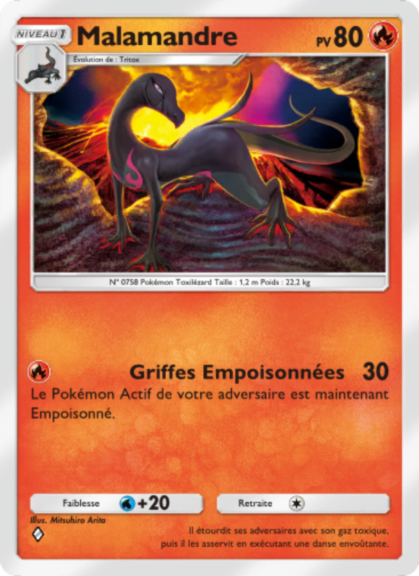 Malamandre 016 — L’Île Fabuleuse (French Pokémon TCG card)