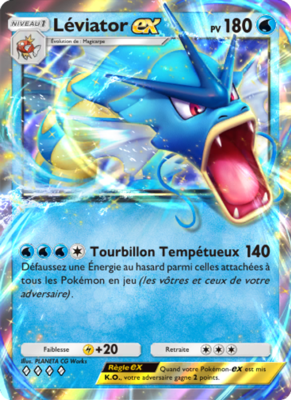 Léviator-ex 018 — L’Île Fabuleuse (French Pokémon TCG card)