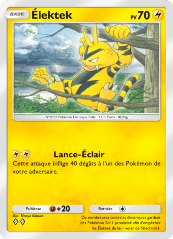 Élektek 027 — L’Île Fabuleuse (French Pokémon TCG card)