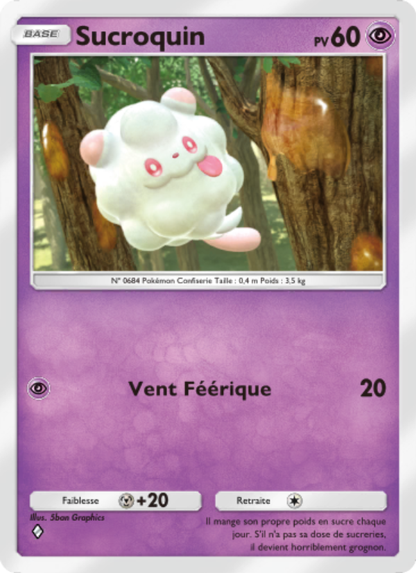 Sucroquin 039 — L’Île Fabuleuse (French Pokémon TCG card)