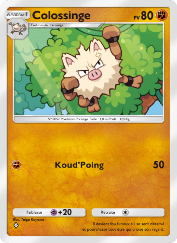 Colossinge 042 — L’Île Fabuleuse (French Pokémon TCG card)