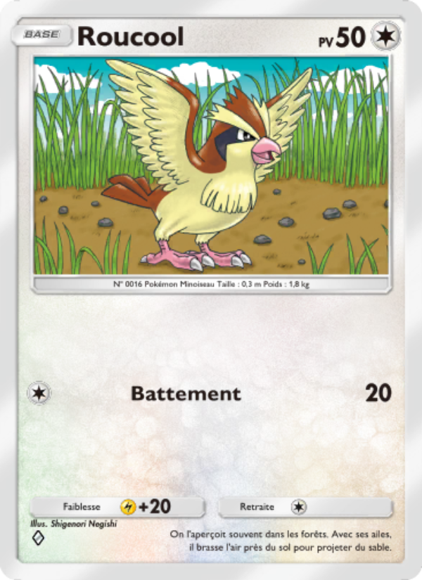 Roucool 057 — L’Île Fabuleuse (French Pokémon TCG card)
