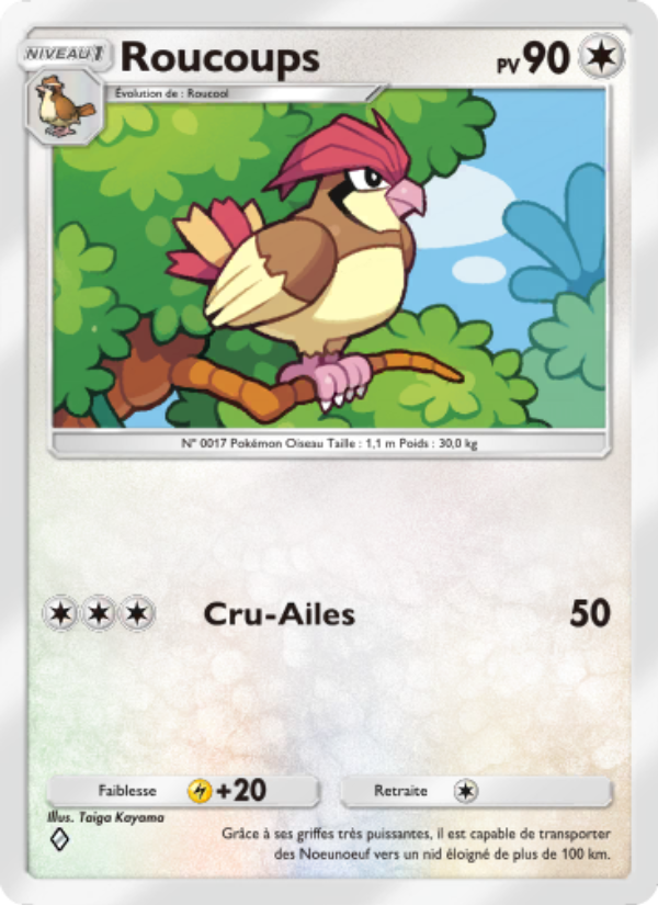 Roucoups 058 — L’Île Fabuleuse (French Pokémon TCG card)