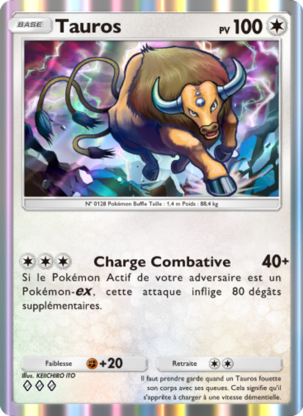 Tauros 060 — L’Île Fabuleuse (French Pokémon TCG card)