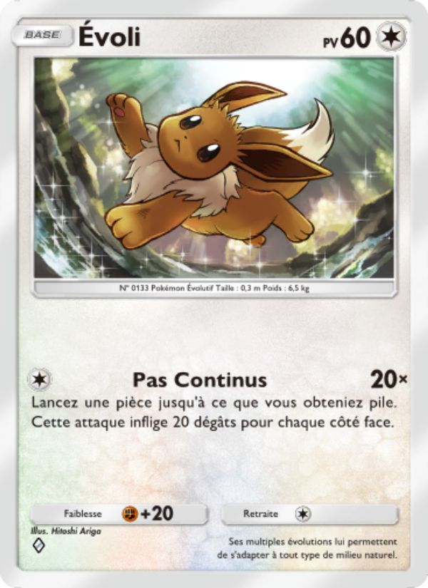 Évoli 061 — L’Île Fabuleuse (French Pokémon TCG card)