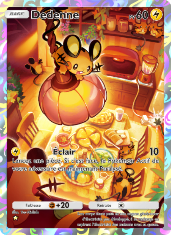 Dedenne 073 — L’Île Fabuleuse (French Pokémon TCG card)
