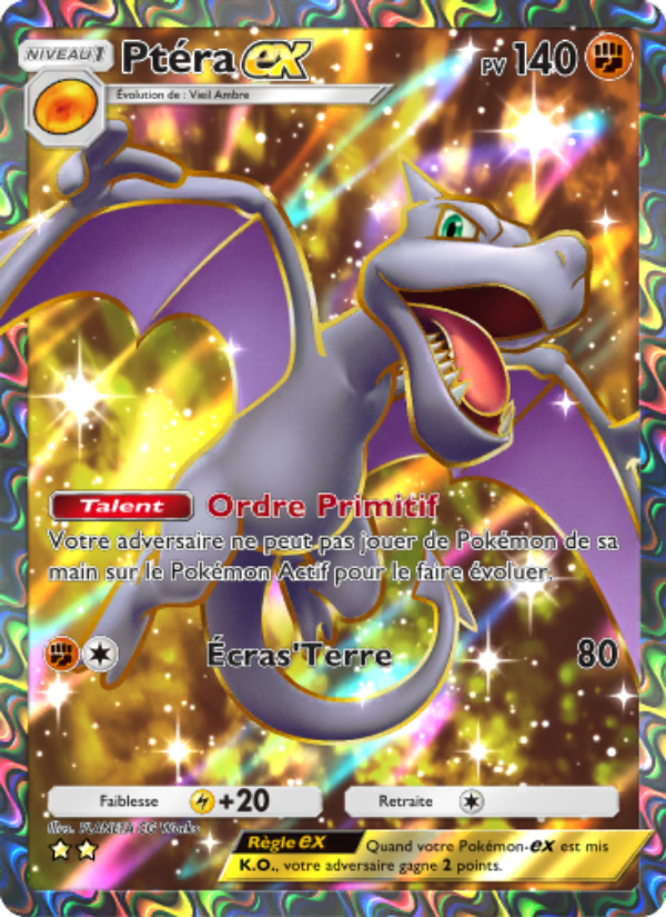 Ptéra-ex 078 — L’Île Fabuleuse (French Pokémon TCG card)