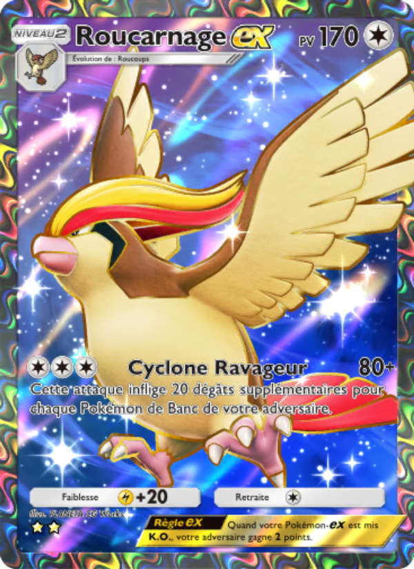 Roucarnage-ex 079 — L’Île Fabuleuse (French Pokémon TCG card)