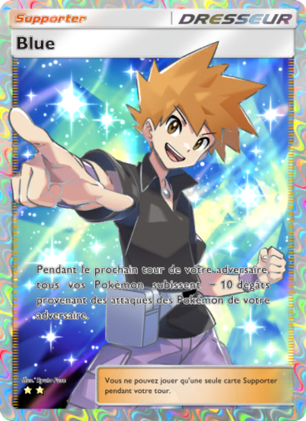 Blue 081 — L’Île Fabuleuse (French Pokémon TCG card)