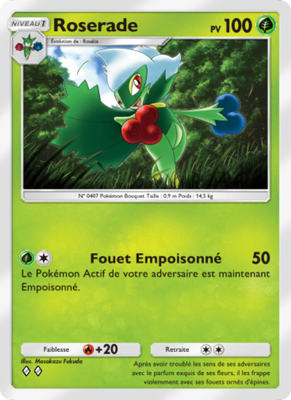Roserade 009 — Choc Spatio-Temporel (French Pokémon TCG card)