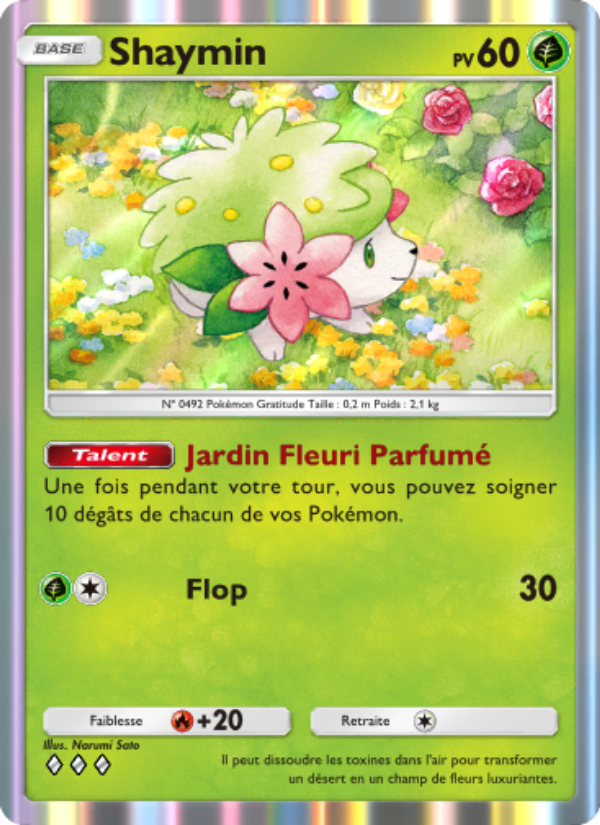Shaymin 022 — Choc Spatio-Temporel (French Pokémon TCG card)
