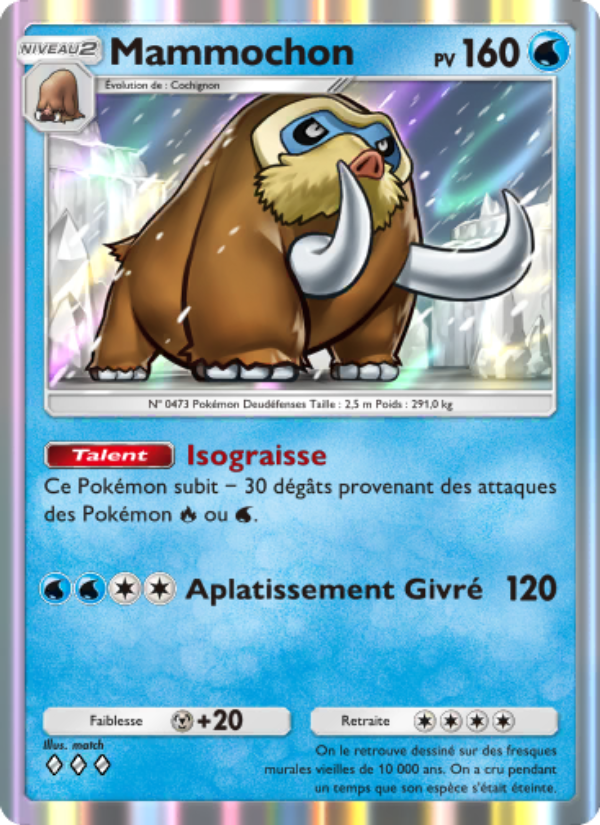 Mammochon 033 — Choc Spatio-Temporel (French Pokémon TCG card)