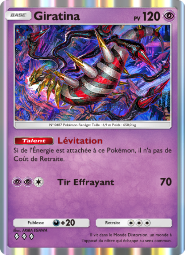 Giratina 078 — Choc Spatio-Temporel (French Pokémon TCG card)