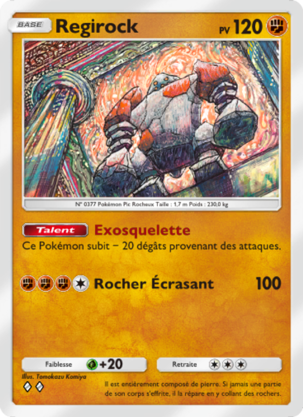 Regirock 087 — Choc Spatio-Temporel (French Pokémon TCG card)