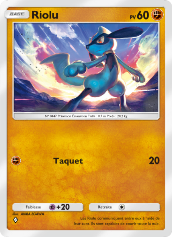 Riolu 091 — Choc Spatio-Temporel (French Pokémon TCG card)