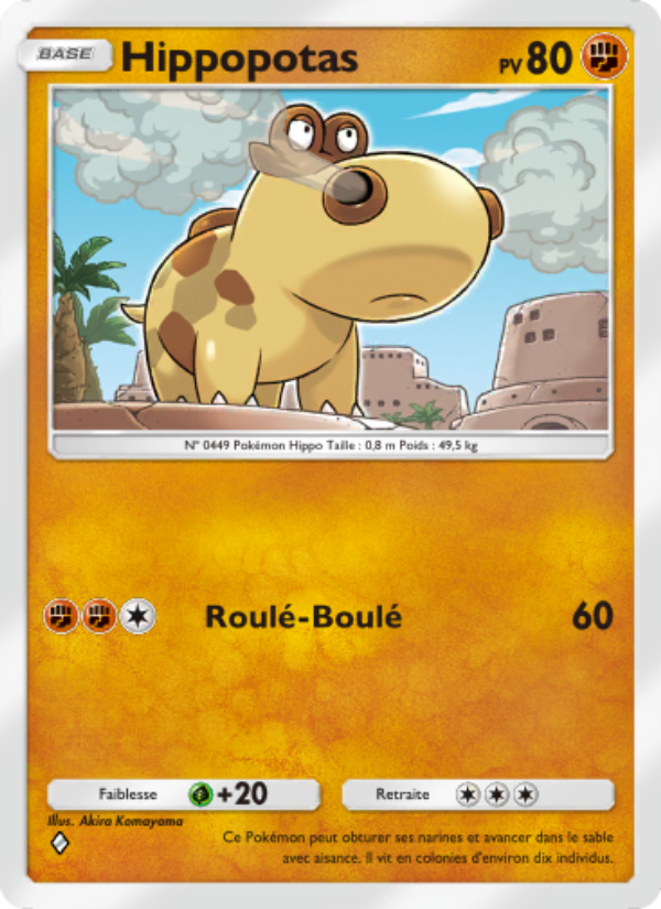 Hippopotas 093 — Choc Spatio-Temporel (French Pokémon TCG card)