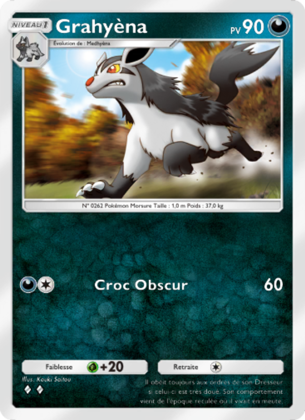 Grahyèna 101 — Choc Spatio-Temporel (French Pokémon TCG card)