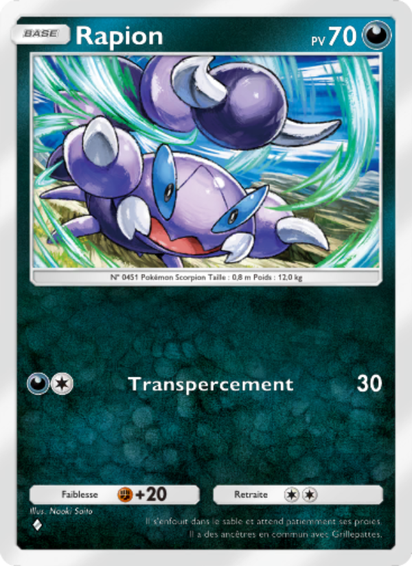Rapion 105 — Choc Spatio-Temporel (French Pokémon TCG card)