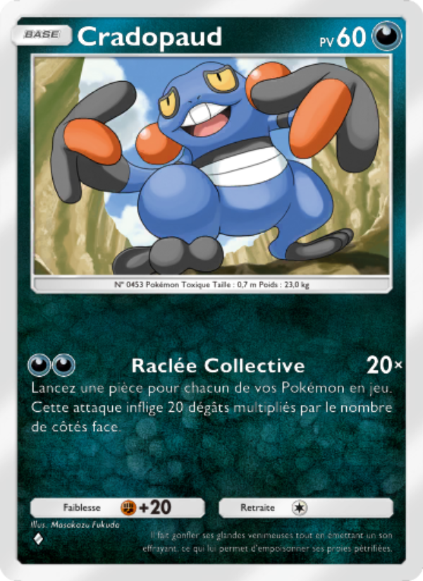 Cradopaud 107 — Choc Spatio-Temporel (French Pokémon TCG card)