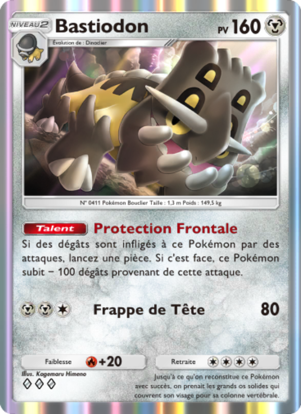 Bastiodon 114 — Choc Spatio-Temporel (French Pokémon TCG card)