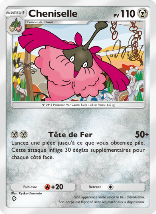 Cheniselle 115 — Choc Spatio-Temporel (French Pokémon TCG card)