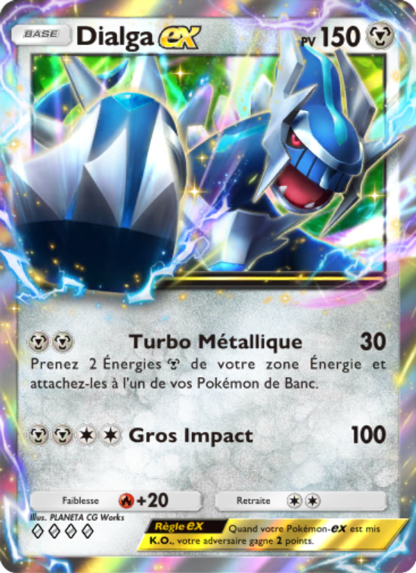 Dialga-ex 119 — Choc Spatio-Temporel (French Pokémon TCG card)