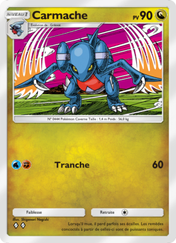 Carmache 122 — Choc Spatio-Temporel (French Pokémon TCG card)