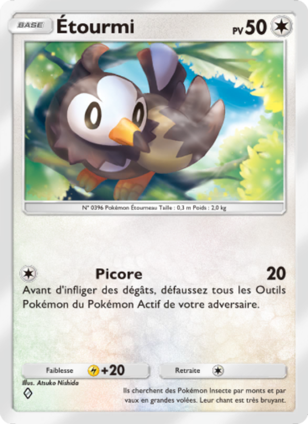 Étourmi 132 — Choc Spatio-Temporel (French Pokémon TCG card)