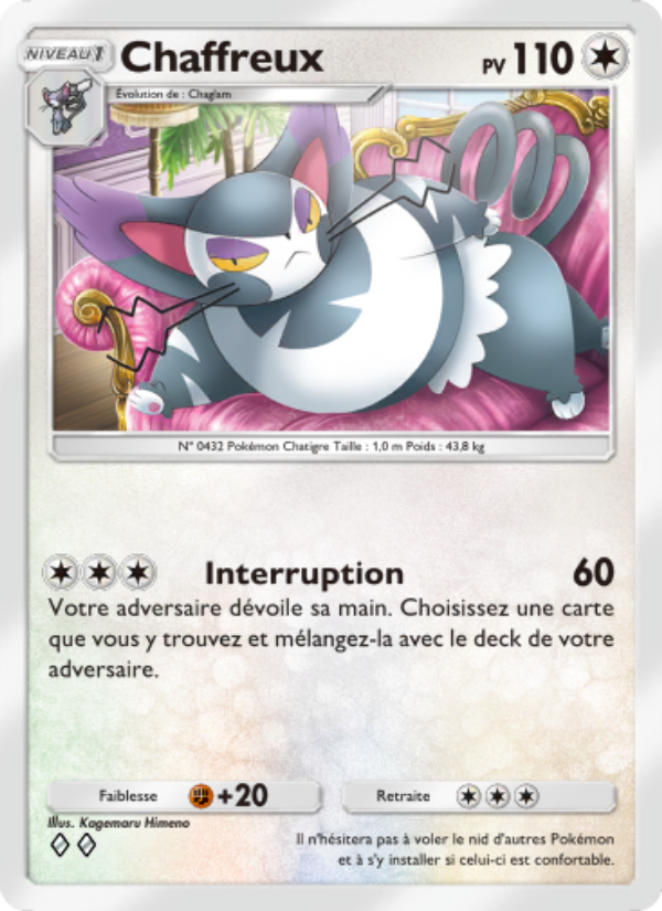 Chaffreux 140 — Choc Spatio-Temporel (French Pokémon TCG card)