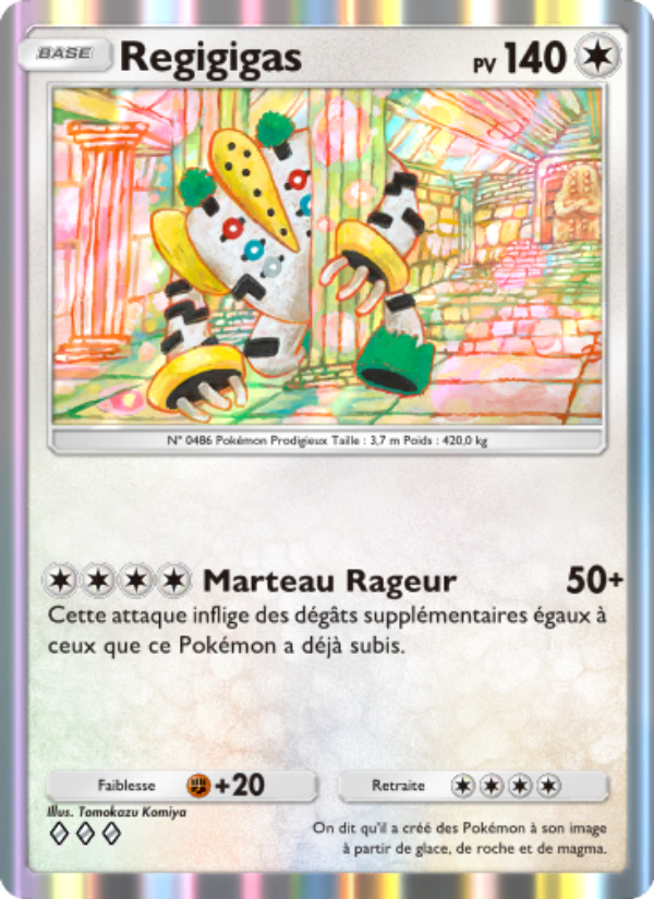 Regigigas 143 — Choc Spatio-Temporel (French Pokémon TCG card)