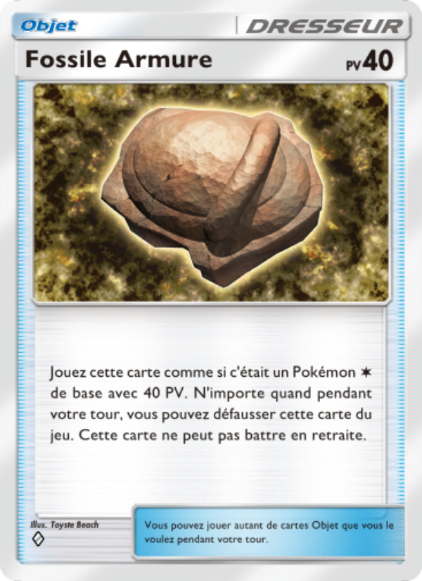 Fossile Armure 145 — Choc Spatio-Temporel (French Pokémon TCG card)