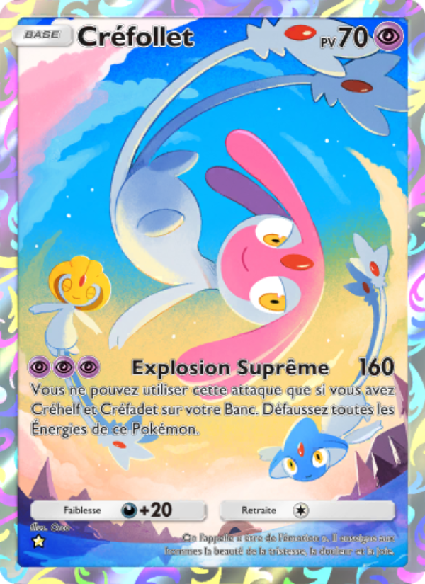 Créfollet 166 — Choc Spatio-Temporel (French Pokémon TCG card)
