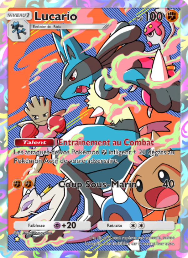 Lucario 170 — Choc Spatio-Temporel (French Pokémon TCG card)