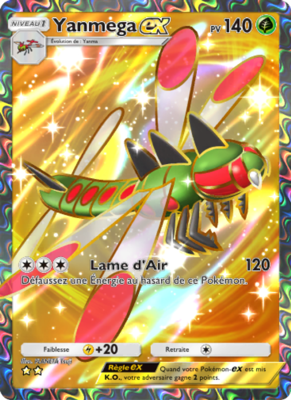 Yanmega-ex 180 — Choc Spatio-Temporel (French Pokémon TCG card)