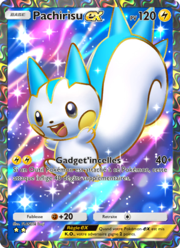 Pachirisu-ex 183 — Choc Spatio-Temporel (French Pokémon TCG card)