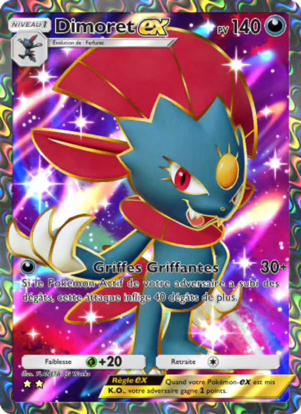 Dimoret-ex 186 — Choc Spatio-Temporel (French Pokémon TCG card)