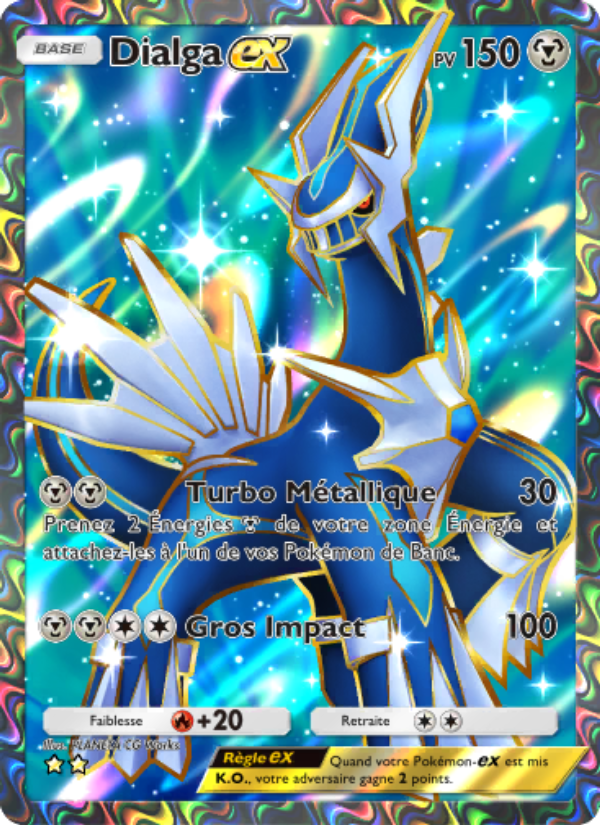 Dialga-ex 188 — Choc Spatio-Temporel (French Pokémon TCG card)