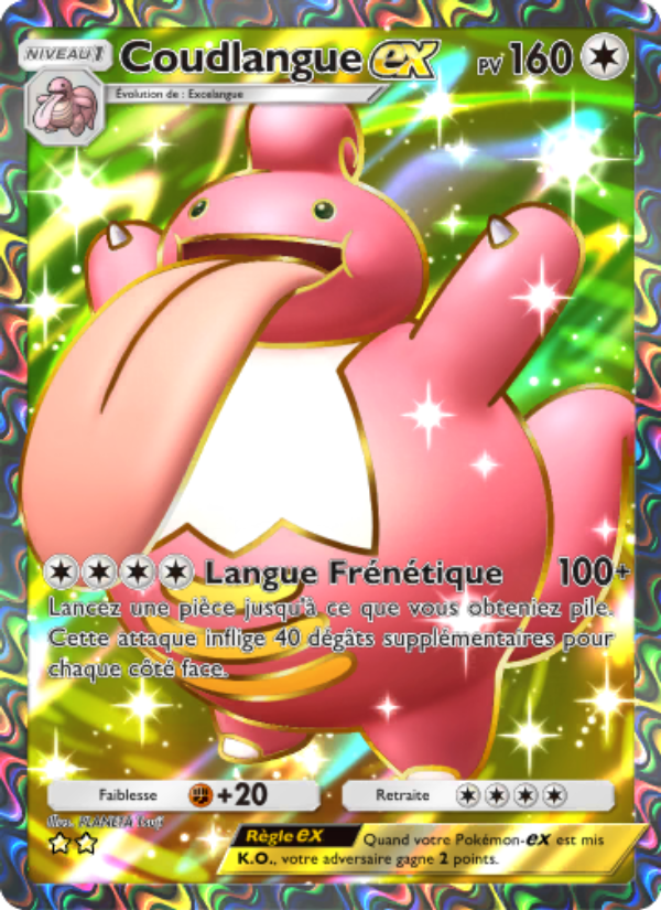 Coudlangue-ex 189 — Choc Spatio-Temporel (French Pokémon TCG card)
