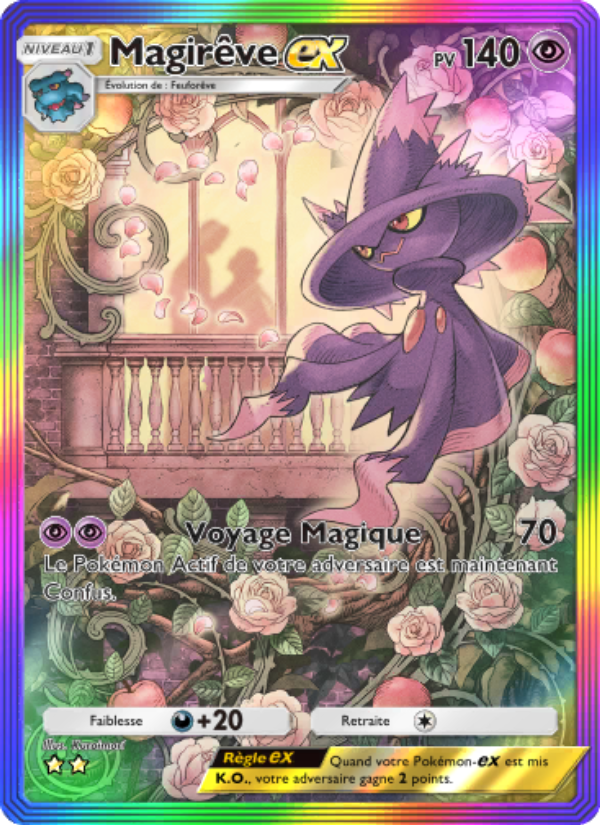 Magirêve-ex 199 — Choc Spatio-Temporel (French Pokémon TCG card)