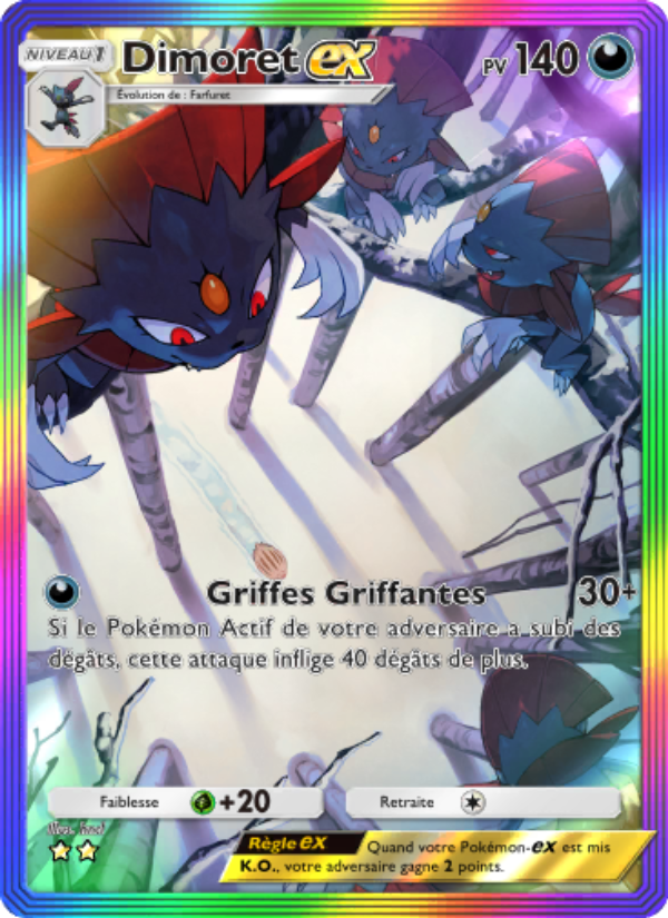 Dimoret-ex 201 — Choc Spatio-Temporel (French Pokémon TCG card)